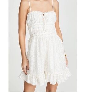 Red Carter “Ruby” Mini-Dress with Metallic Gold Accents. Size Small.